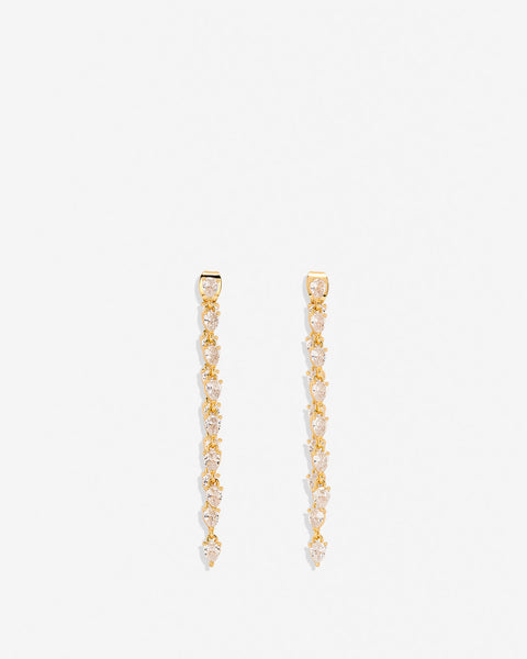 By My Side Pear Cut Chandelier Earrings