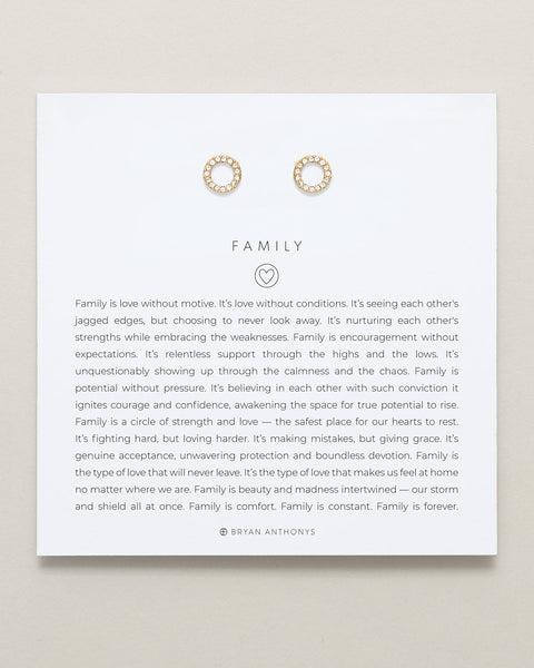 Family Stud Earrings