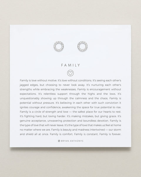 Family Stud Earrings