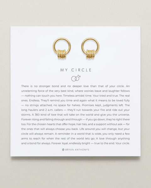 My Circle Drop Earrings