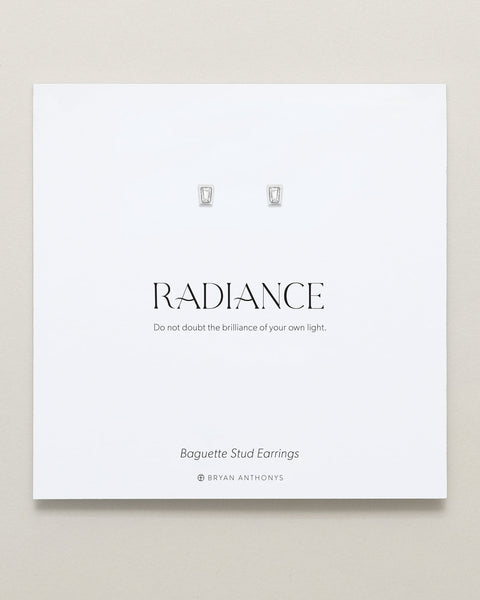 Radiance Baguette Stud Earrings