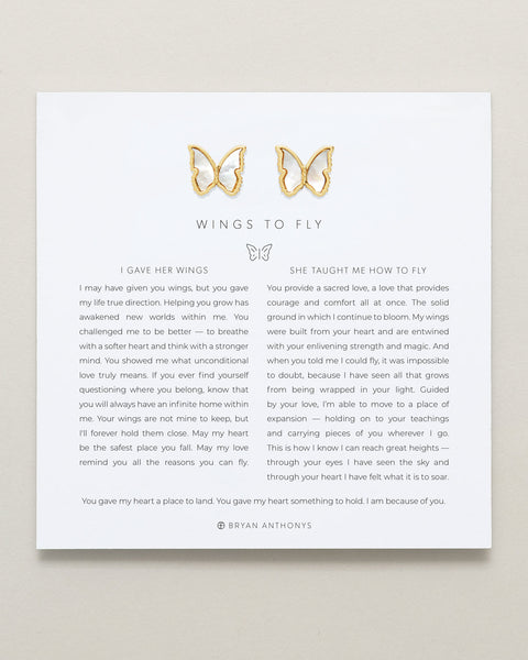 Wings to Fly Stud Earrings