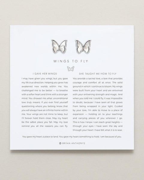 Wings to Fly Stud Earrings