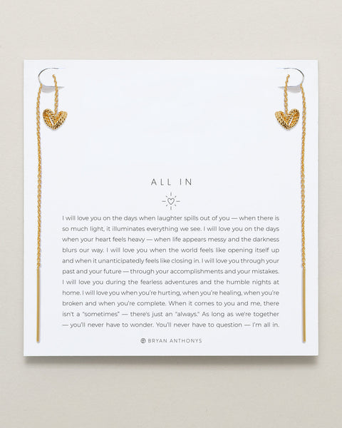 All In Threader Earrings