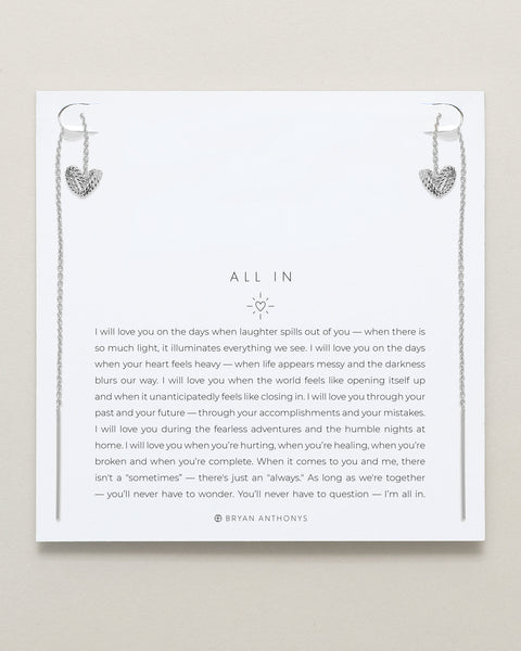 All In Threader Earrings