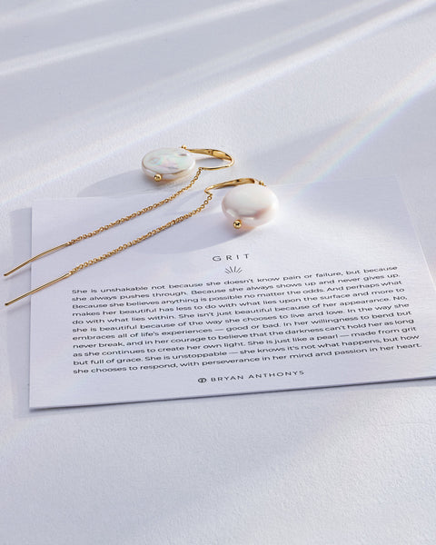 Grit Threader Earrings