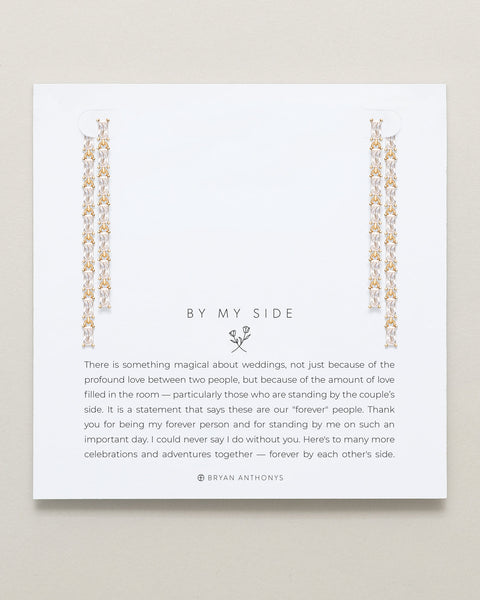 By My Side Baguette Chandelier Earrings