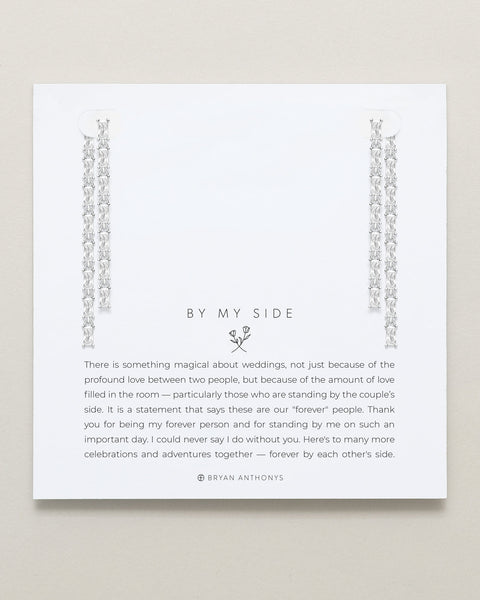 By My Side Baguette Chandelier Earrings
