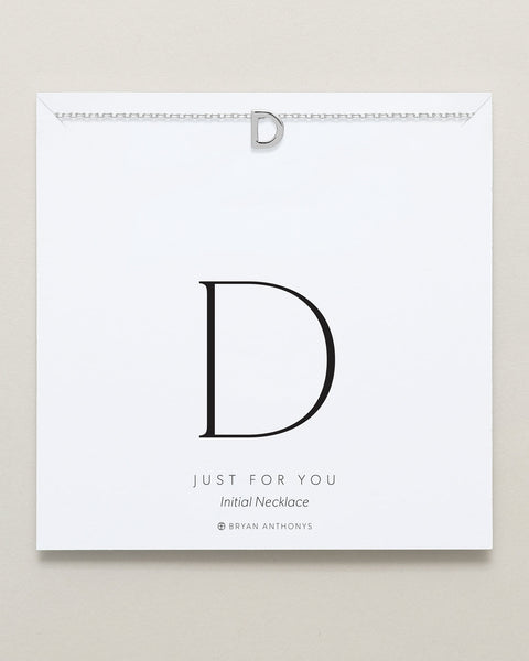 Just For You Initial Necklace — D