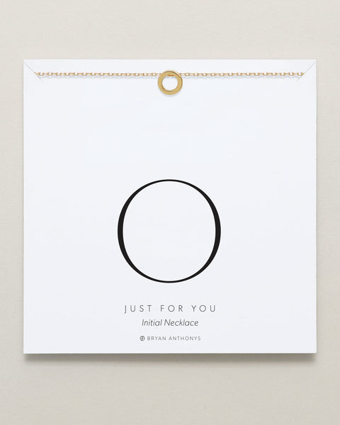 Just For You Initial Necklace — O