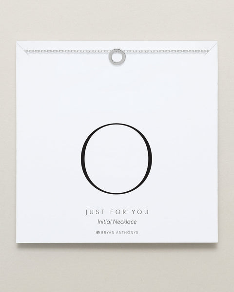 Just For You Initial Necklace — O