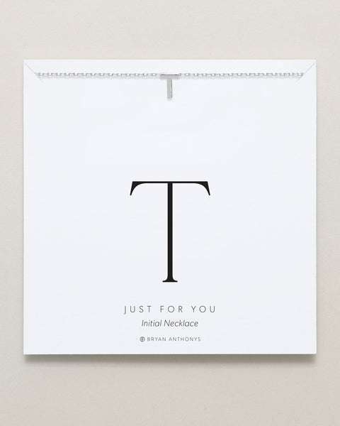 Just For You Initial Necklace — T