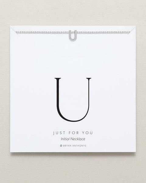Just For You Initial Necklace — U