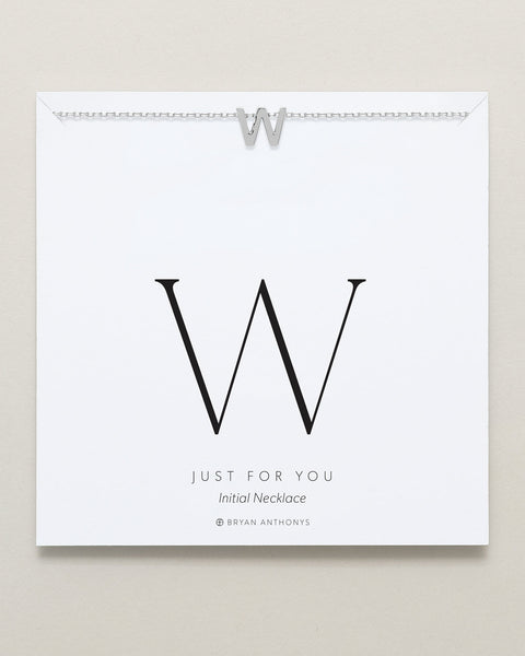 Just For You Initial Necklace — W