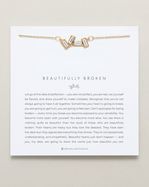 Beautifully Broken & Grit Layered Necklace Set