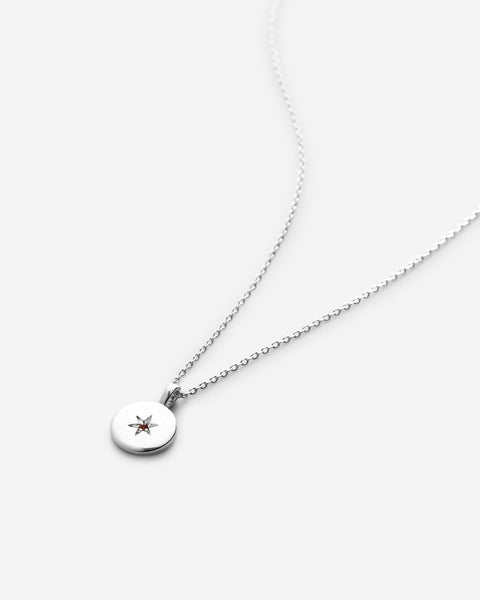 Birthstone Pendant Necklace — Amethyst