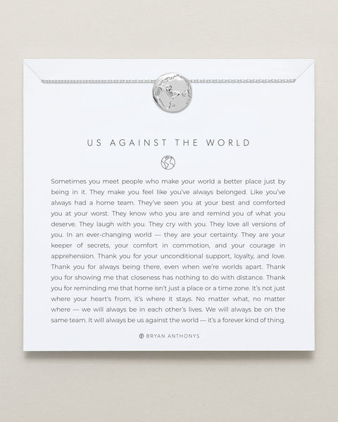Us Against The World Icon Necklace