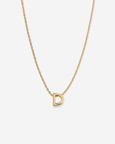 Just For You Initial Necklace — D