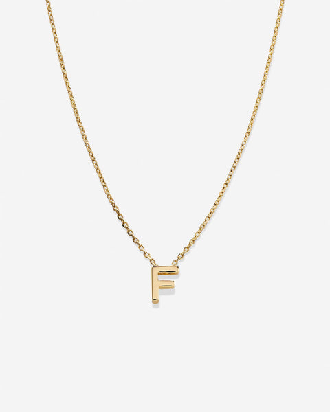 Just For You Initial Necklace — F