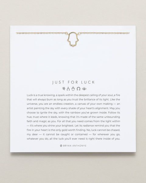 Just For Luck Hamsa Necklace