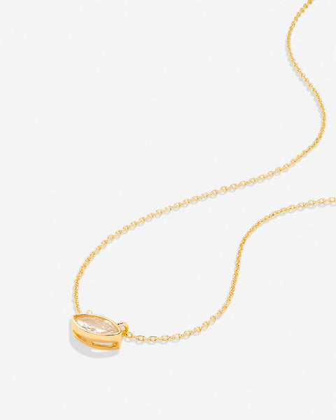 Radiance Marquise Solitaire Necklace