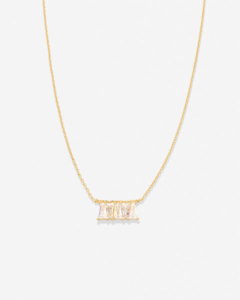 Beautifully Broken Baguette Dainty Necklace