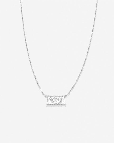 Beautifully Broken Baguette Dainty Necklace