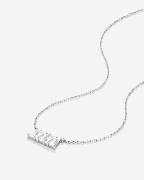 Beautifully Broken Baguette Dainty Necklace