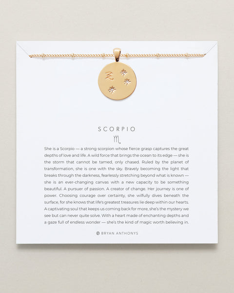 Scorpio — Zodiac Necklace
