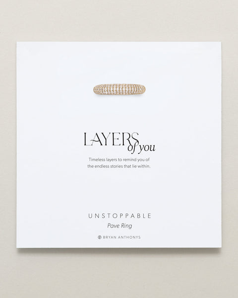 Unstoppable Pave Ring