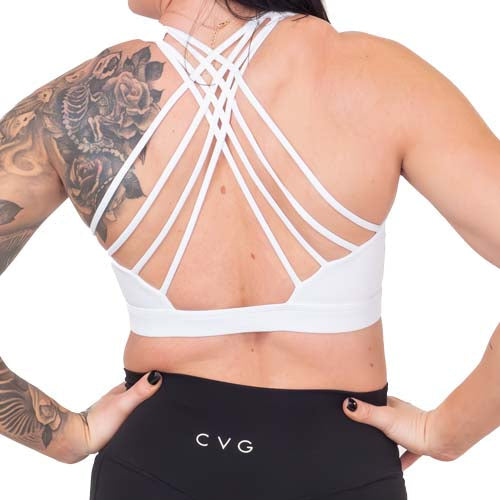 Butterfly Back Bra | All White - Ruby Rebellion