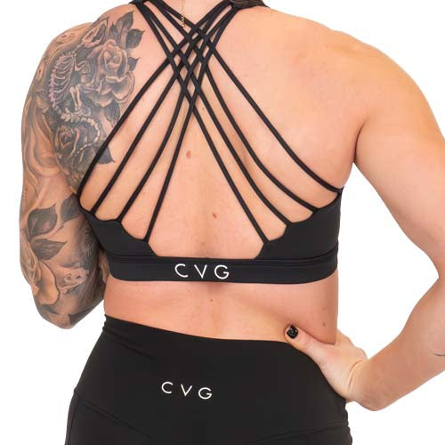Butterfly Back Bra | All Black - Ruby Rebellion