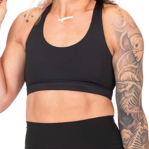 Butterfly Back Bra | All Black - Ruby Rebellion