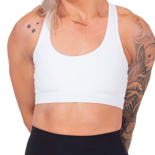 Butterfly Back Bra | All White - Ruby Rebellion
