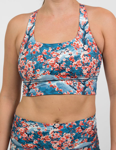 Longline Bra | Cherry Blossoms
