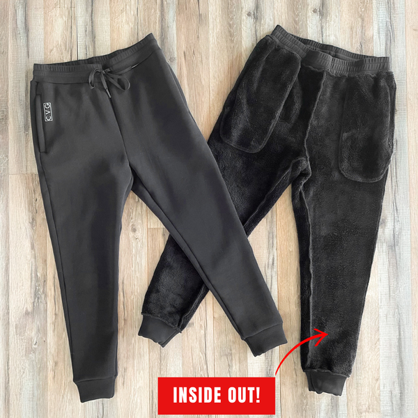 Rest Day Sweatpants | Fleece Lined | Black - Ruby Rebellion