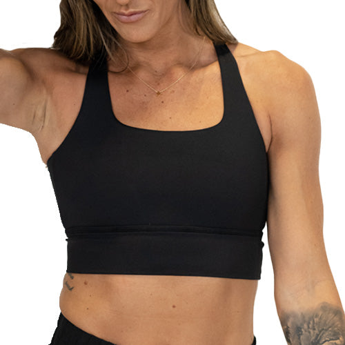 Longline Bra | Black - Ruby Rebellion