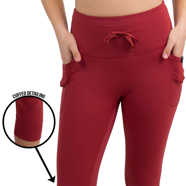 Omni Leggings | Garnet Red - Ruby Rebellion