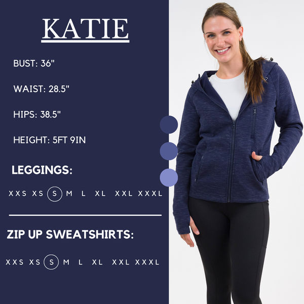 Rest Day Zip Up Sweatshirt | Navy - Ruby Rebellion