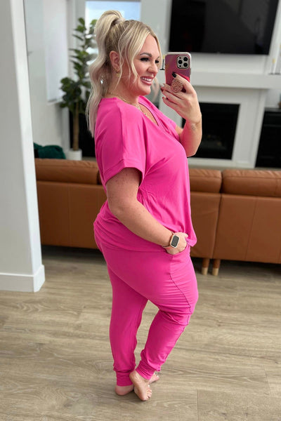 PREORDER: Krisie V-Neck Lounge Set in Six Colors - Ruby Rebellion