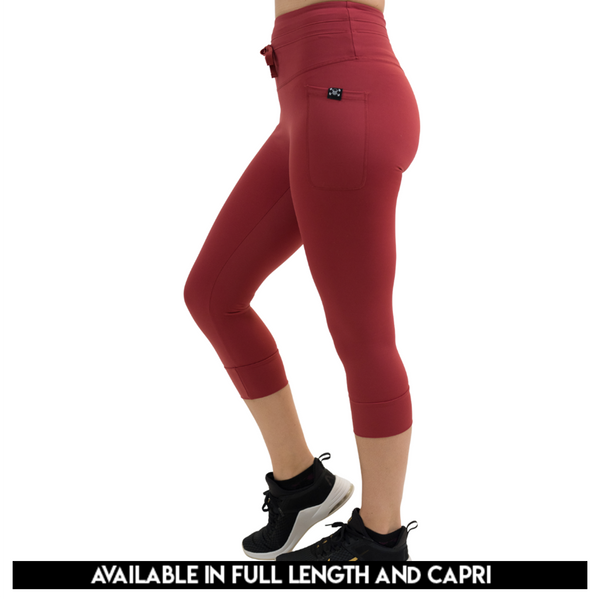 Omni Leggings | Garnet Red - Ruby Rebellion