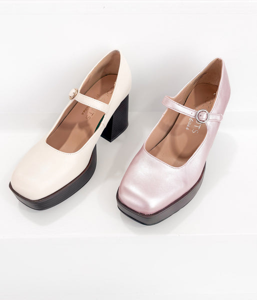 Matilda Platform Heel - Ruby Rebellion