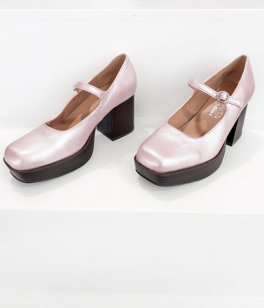 Matilda Platform Heel - Ruby Rebellion