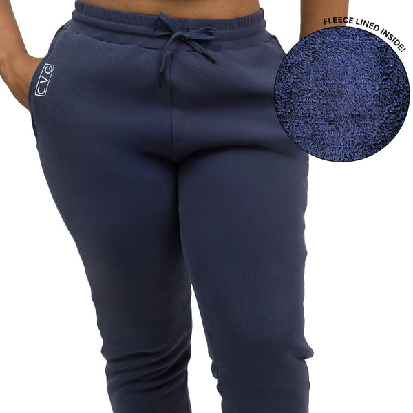 Rest Day Sweatpants | Fleece Lined | Navy - Ruby Rebellion