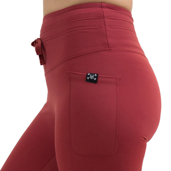 Omni Leggings | Garnet Red - Ruby Rebellion