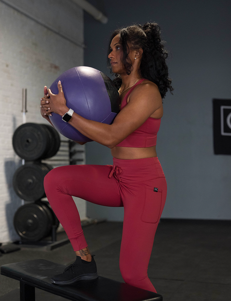 Omni Leggings | Garnet Red - Ruby Rebellion