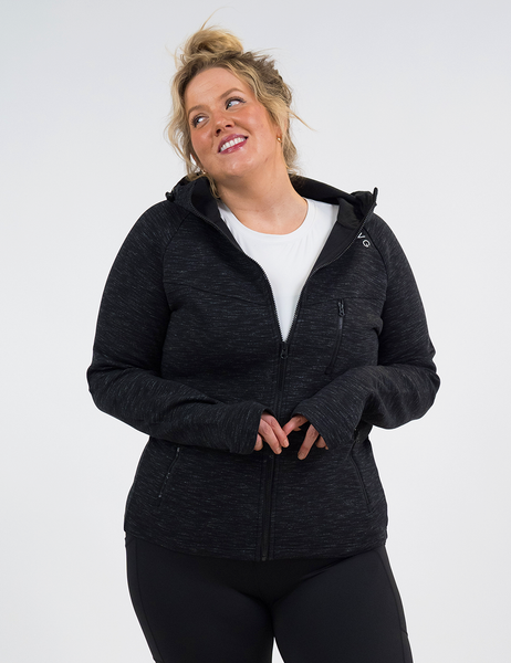 Rest Day Zip Up Sweatshirt | Charcoal - Ruby Rebellion