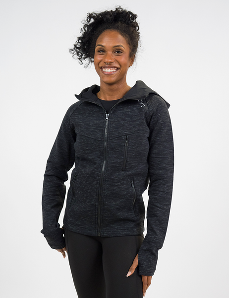 Rest Day Zip Up Sweatshirt | Charcoal - Ruby Rebellion