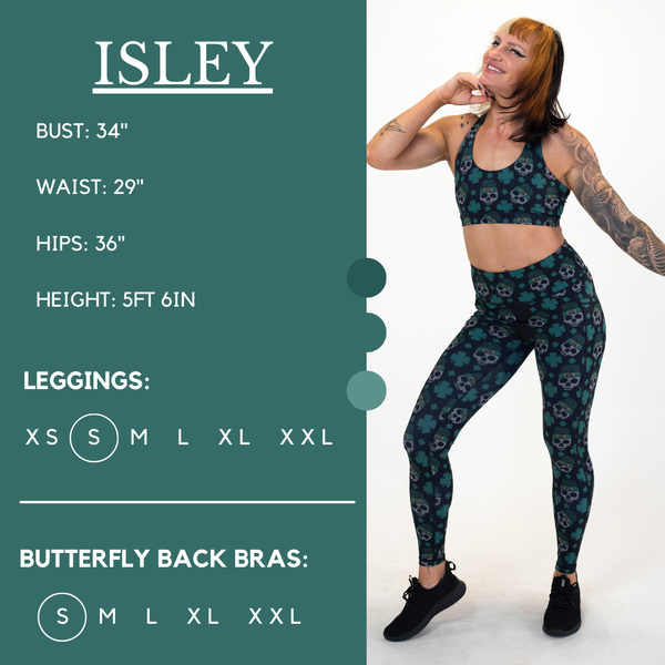 Shamrock Skulls Leggings - Ruby Rebellion
