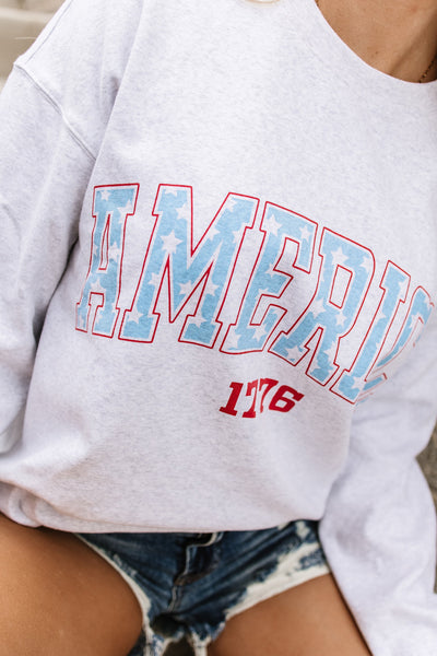 Ampersand Ave University Pullover - Cue The Sparklers